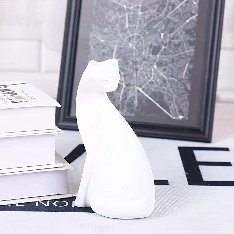 Nordic Whiskers – Handmade Decorative Cat Statue with Scandinavian Charm