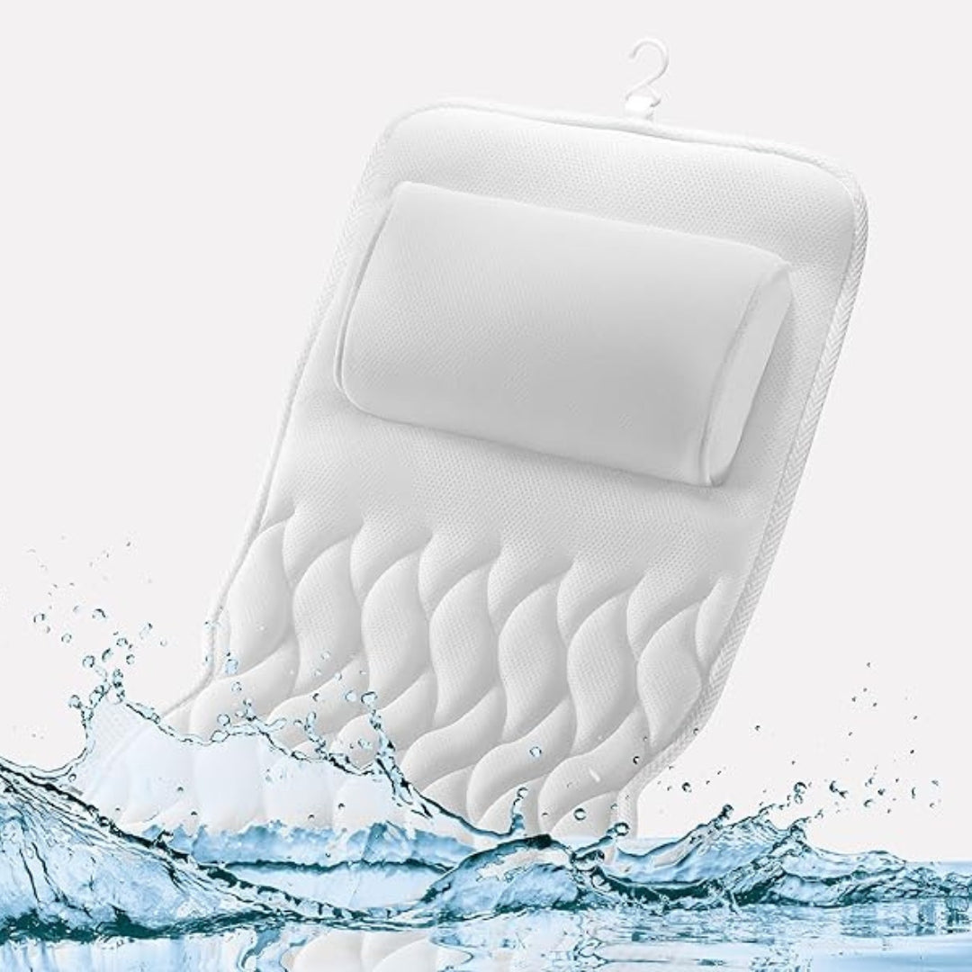 AquaLuxe Ergonomic Bath Pillow – Full Body Support for Ultimate Relaxing Baths