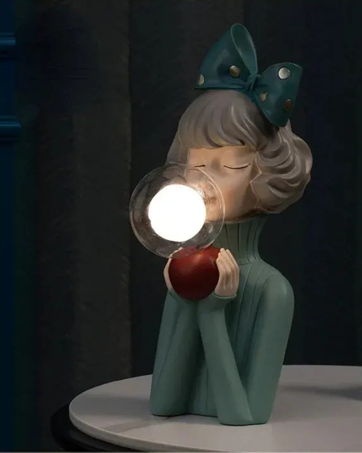 LumiSphère – Sculptural Table Lamp with Poetic Light Sphere for a Cozy Interior