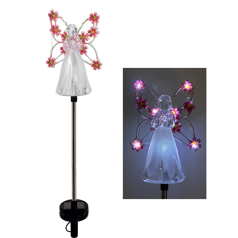 AuroraLume Elegant Solar Angel Garden Lamp – Atmospheric Outdoor Lighting for a Stylish and Meaningful Exterior