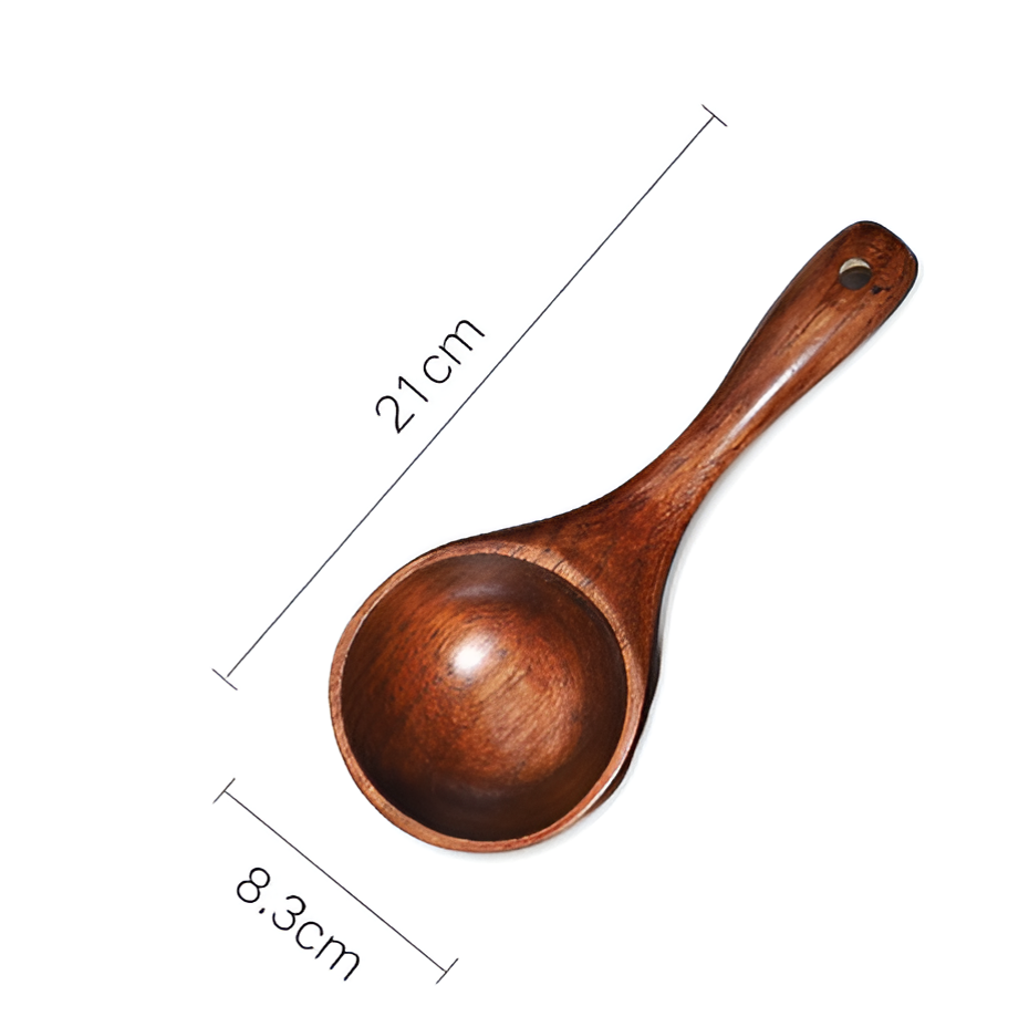 TimberScoop – Luxury Wooden Kitchen Scoop with Ergonomic Design for Versatile Use