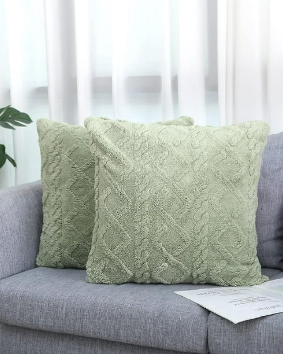 ZenWeave – Luxe Relief Cushion with Subtle Geometric Design for a Stylish Interior