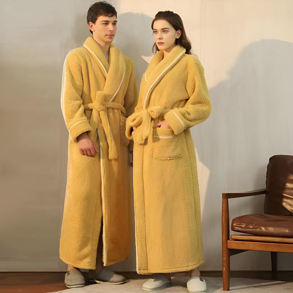 VeluLuxe – Elegant Flannel Bathrobe with Ultimate Comfort