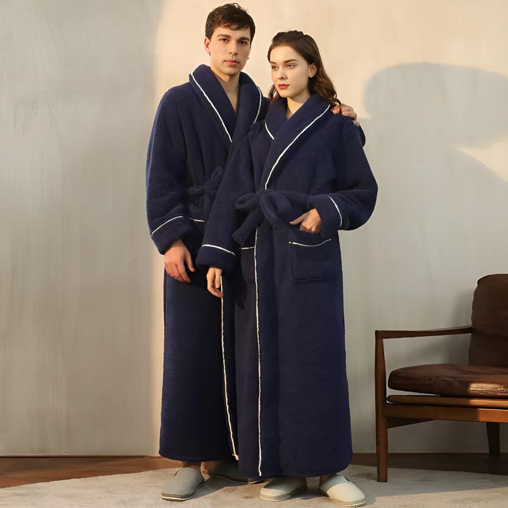 VeluLuxe – Elegant Flannel Bathrobe with Ultimate Comfort