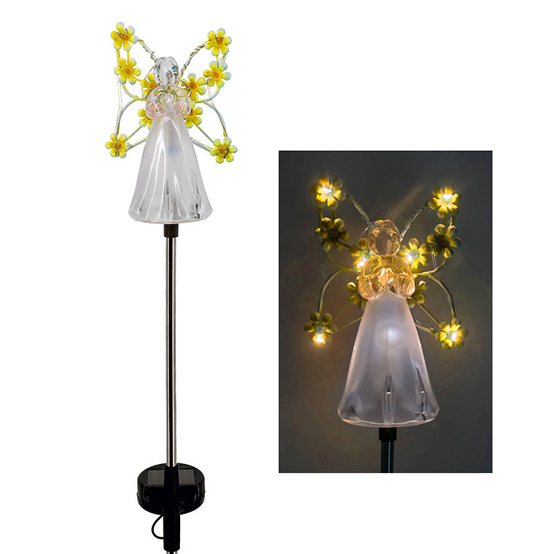 AuroraLume Elegant Solar Angel Garden Lamp – Atmospheric Outdoor Lighting for a Stylish and Meaningful Exterior