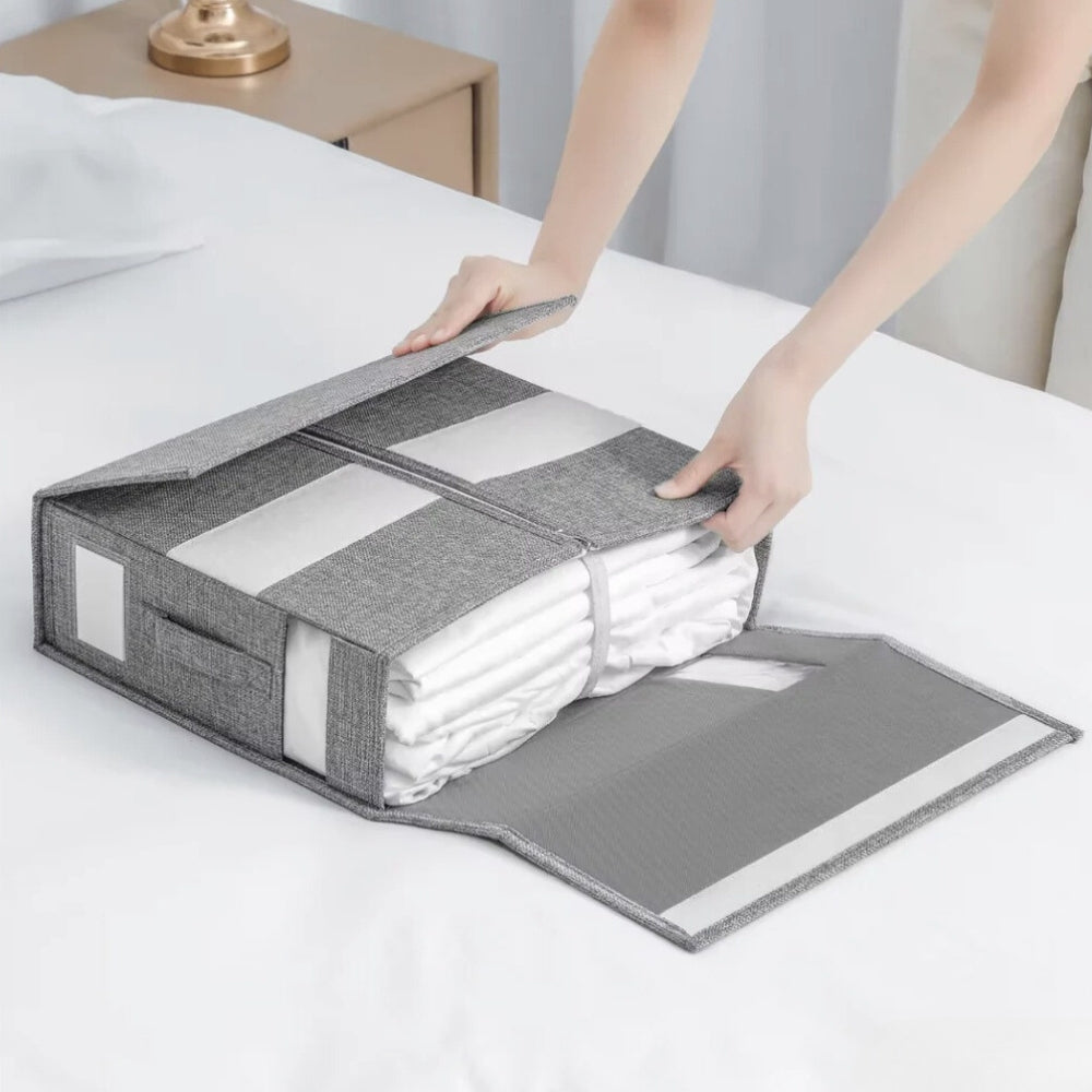 duvet aufbewahrung NeatNest – Foldable Organizer for Neatly Organized Bedding