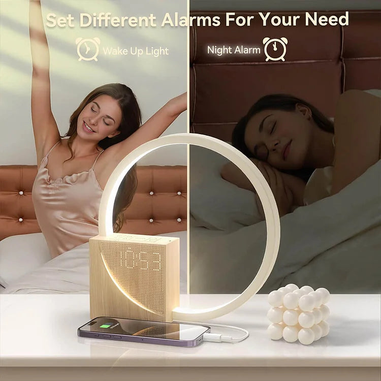 TouchGlow – Stylish Night Lamp with Touch Control and Alarm Clock Function