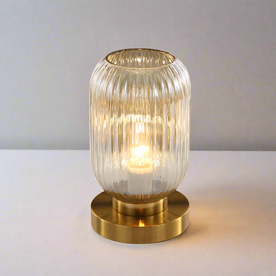 AmberGlow – Luxury Table Lamp with Scandinavian Warmth