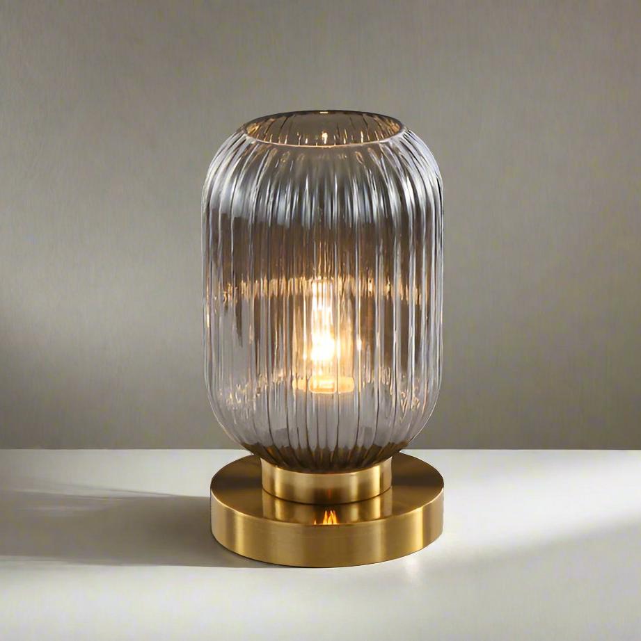 AmberGlow – Luxury Table Lamp with Scandinavian Warmth