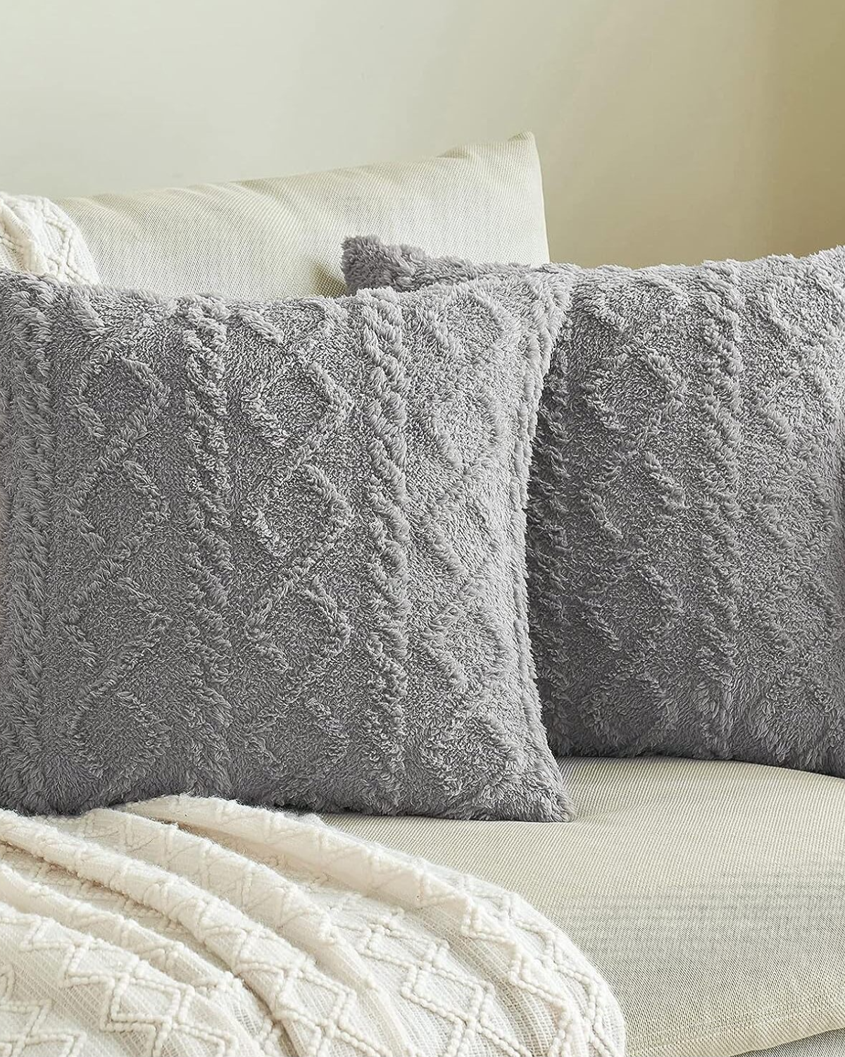 ZenWeave – Luxe Relief Cushion with Subtle Geometric Design for a Stylish Interior