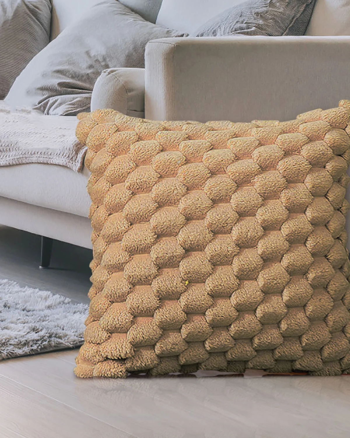 Embrace – Luxury Decorative Cushion with Lush Texture for a Refined Interior