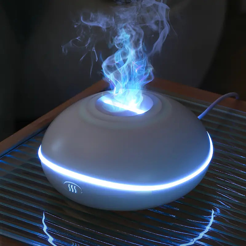 AuraFlame – Moderne Aroma Diffuser met Sfeervolle Vlamlicht