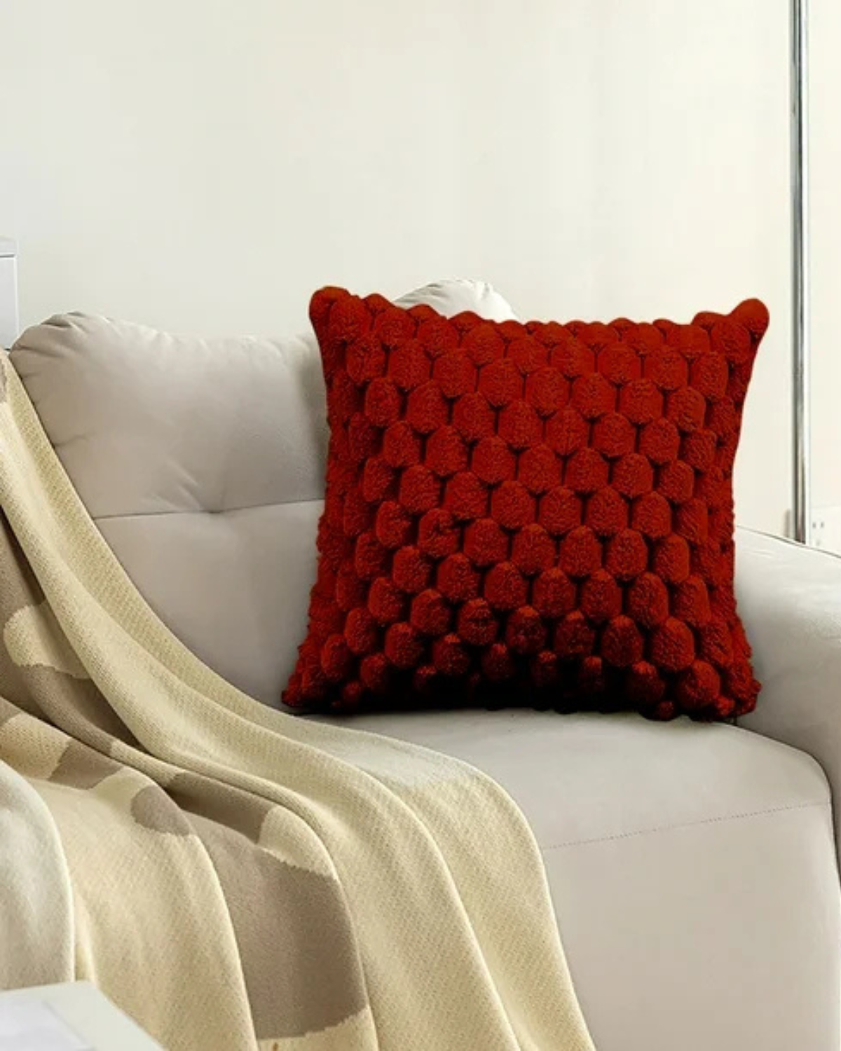 Embrace – Luxury Decorative Cushion with Lush Texture for a Refined Interior