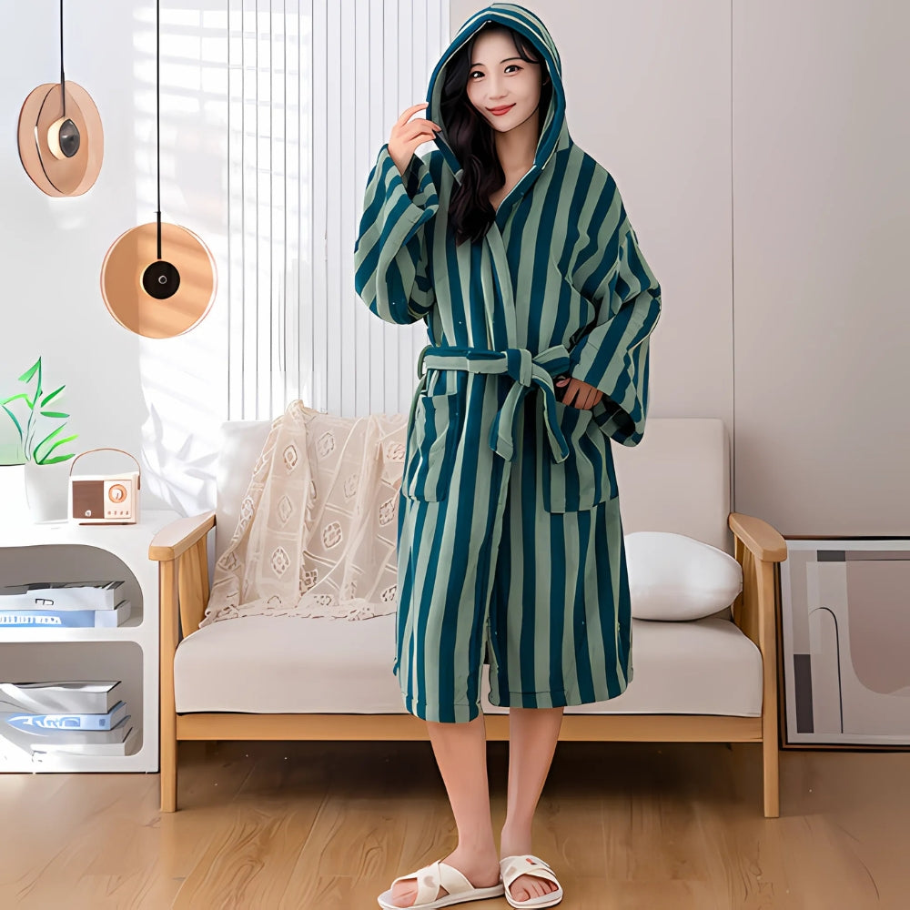 VeluLuxe – Silky Soft Bathrobe with Hotel-Worthy Allure for Ultimate Relaxation