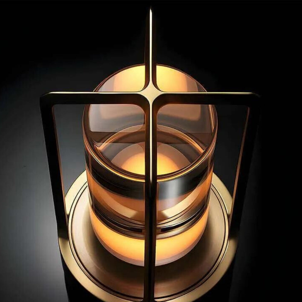 LumiNordic – Crystal Table Lamp with Dimmable LED and Rechargeable Battery
