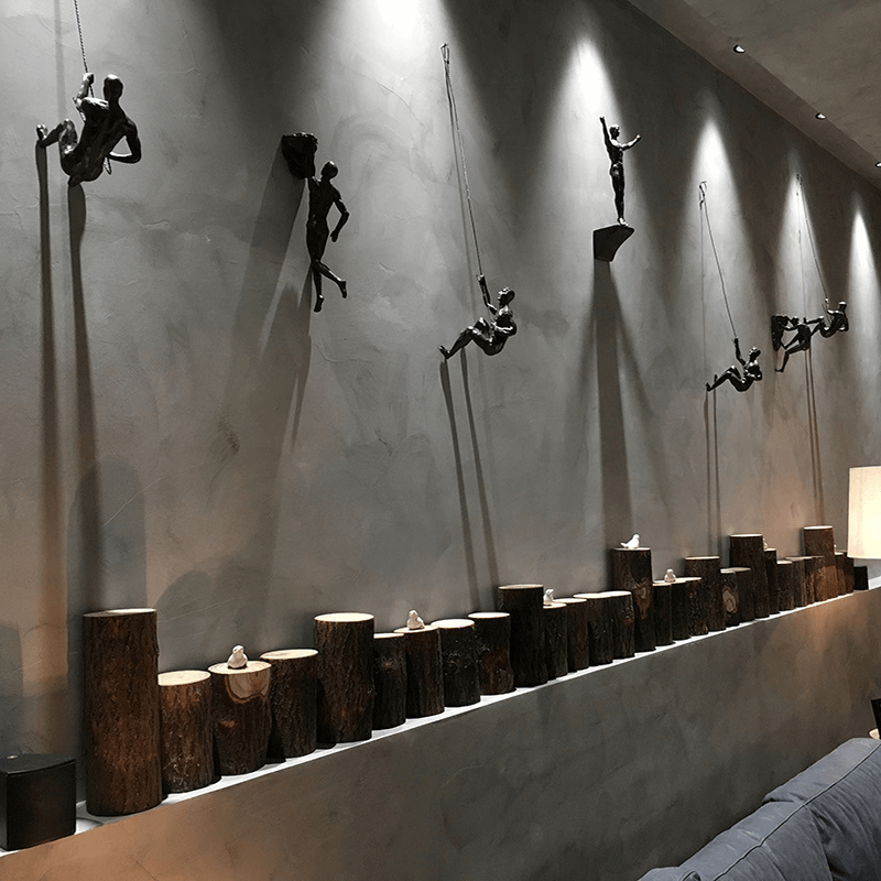 ClimbArt – Creative Climbing Man Wall Decoration Set with Artistic Charm