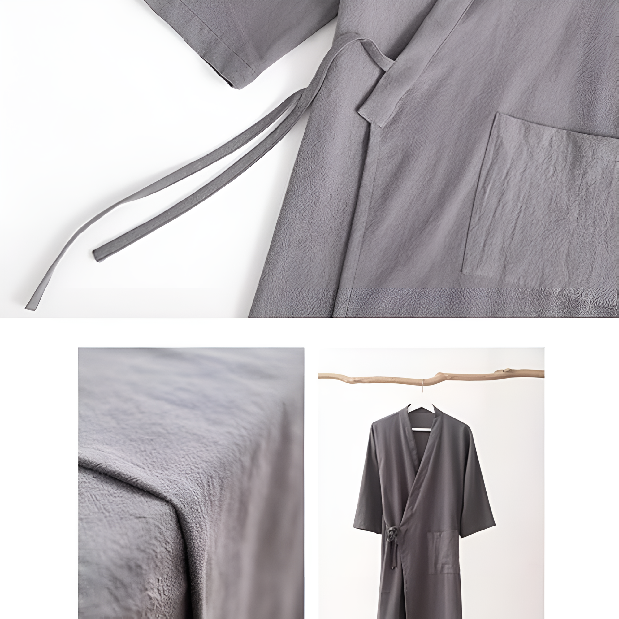 SilvaLoom – Natural & Elegant Kimono Bathrobe with Timeless Bohemian Design