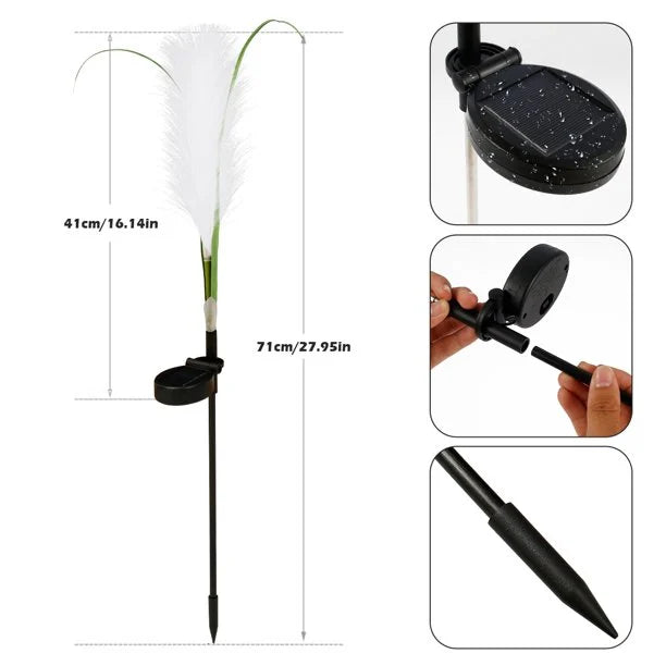 EcoFlare – Decorative Solar Wicker Garden Lighting with Natural Elegant