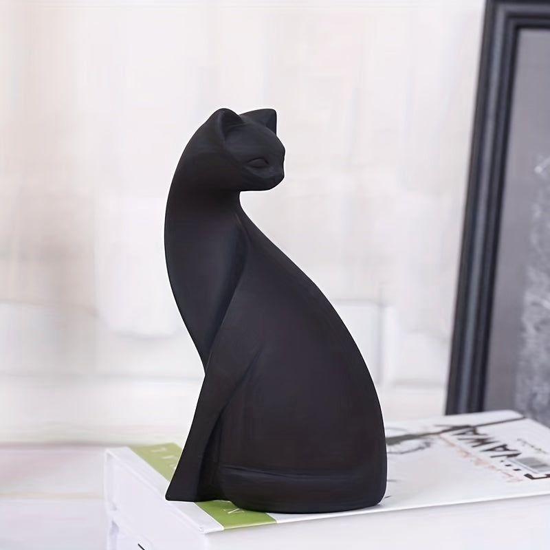 Nordic Whiskers – Handmade Decorative Cat Statue with Scandinavian Charm