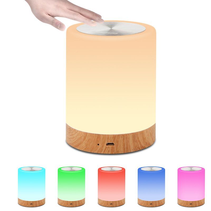 GlowEase – Dimmable LED Night Lamp with Touch Control and Colorful Ambience
