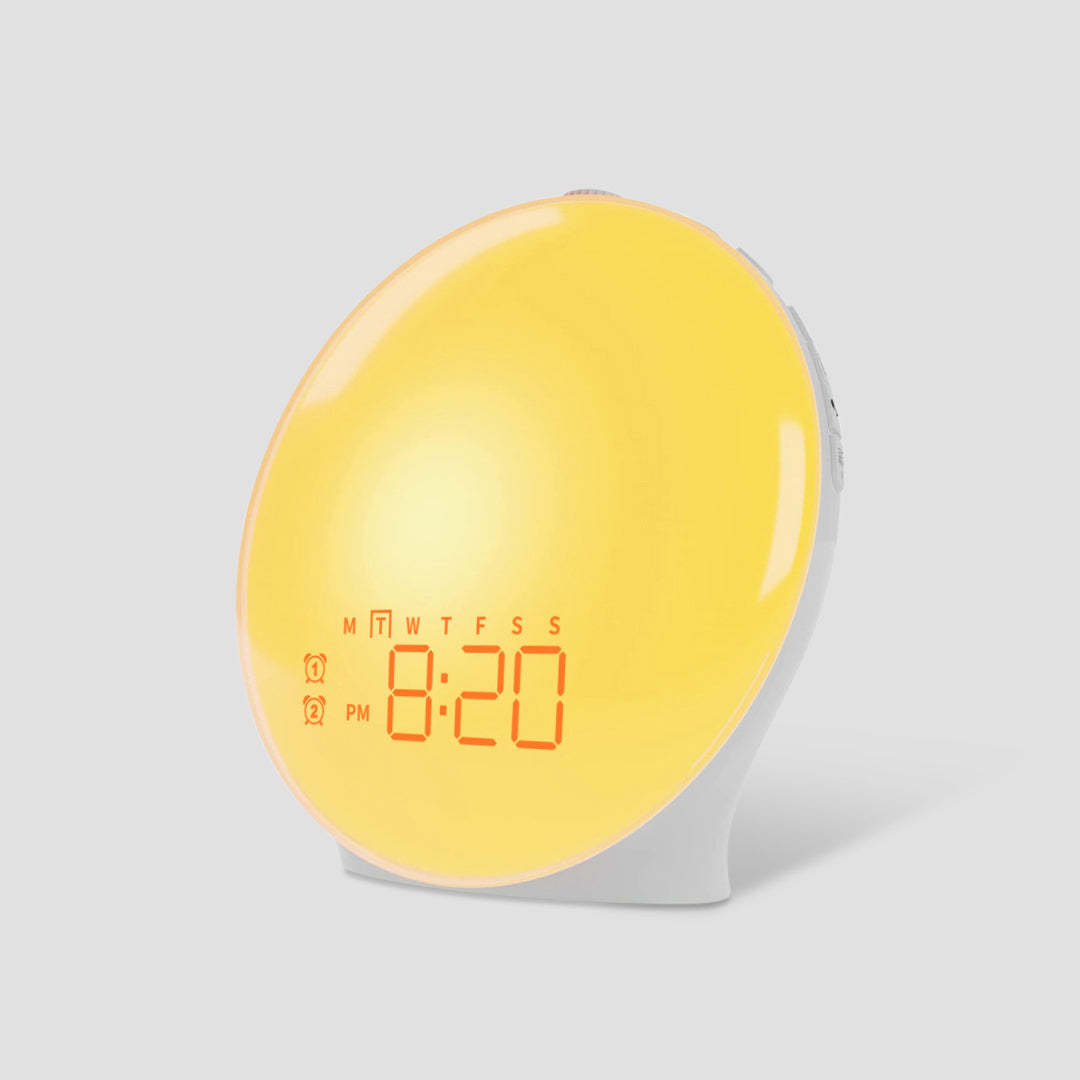 AuroraGlow – Luxury Alarm Clock Lamp with Sunrise Simulation and Soothing Mood Lighting