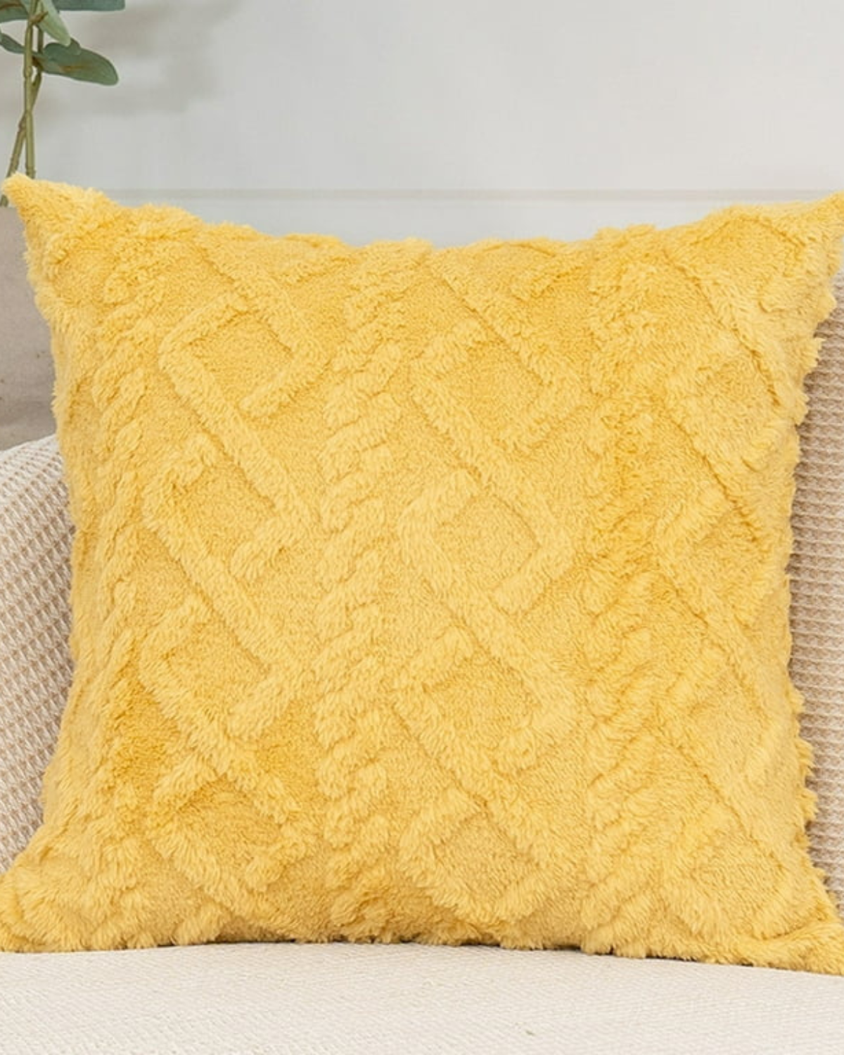 ZenWeave – Luxe Relief Cushion with Subtle Geometric Design for a Stylish Interior