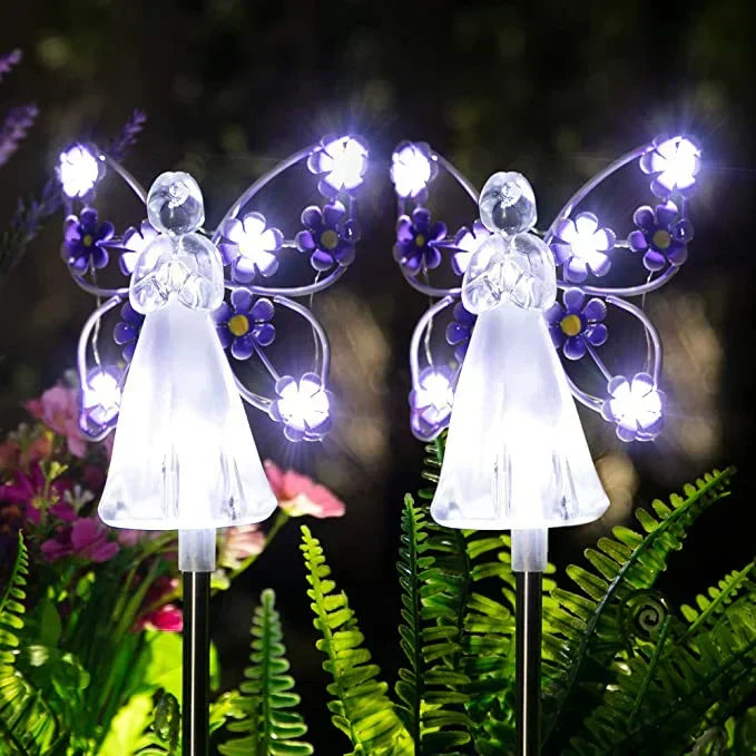 AuroraLume Elegant Solar Angel Garden Lamp – Atmospheric Outdoor Lighting for a Stylish and Meaningful Exterior