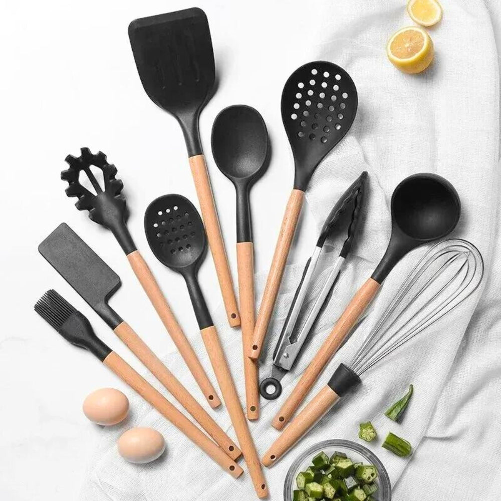 CulinaVogue Luxe Silicone Cookware Set – Stylish, Functional & Easy to Clean