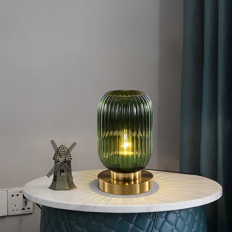 AmberGlow – Luxury Table Lamp with Scandinavian Warmth