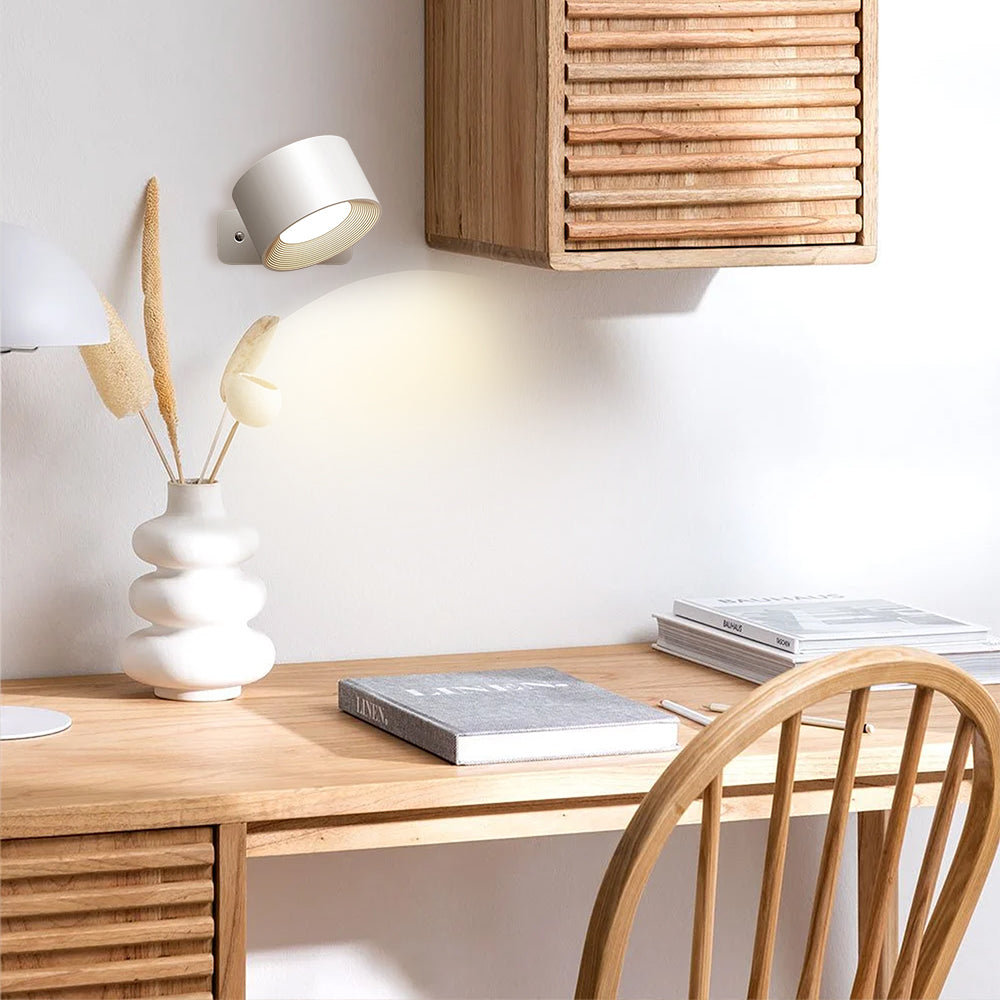 LumiTurn – Luxury Rotatable Wall Lamp with Minimalist Design