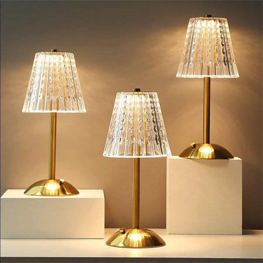 CrystalGlow – Luxury Table Lamp with Refined Crystal Elegance