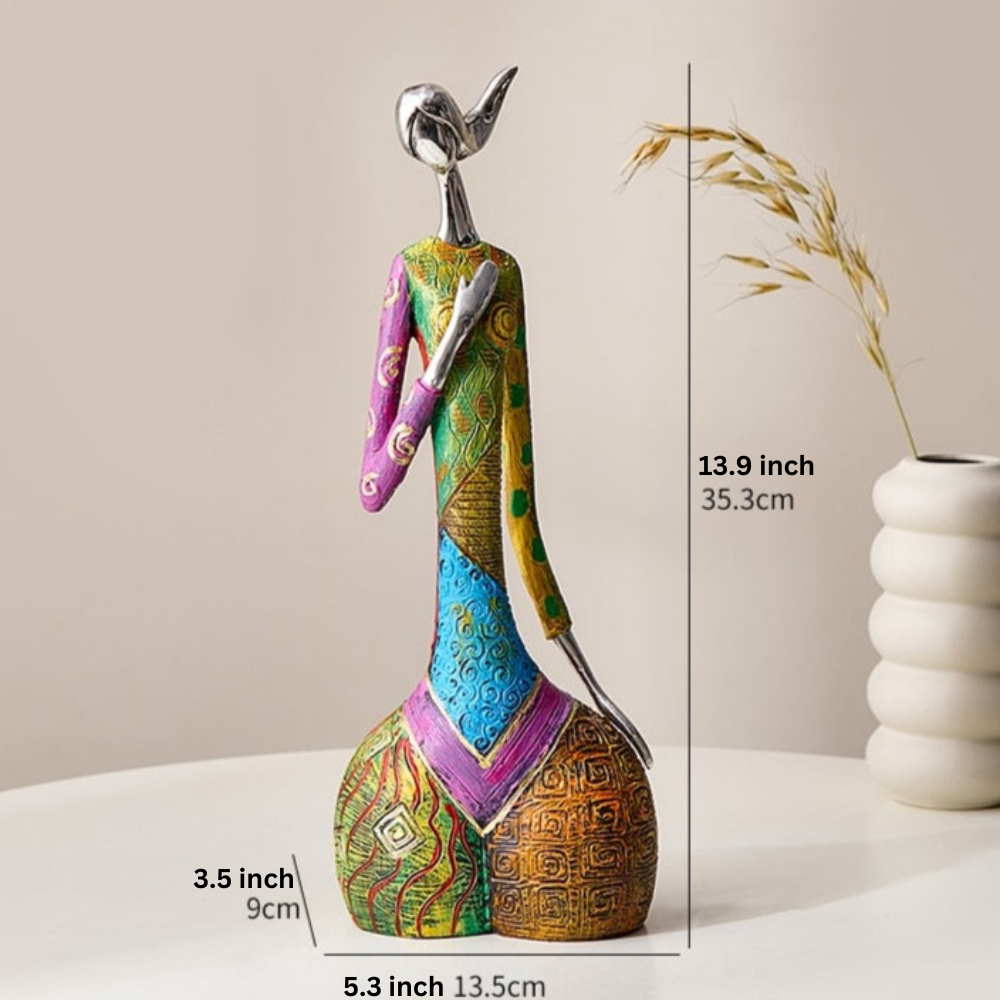 VividMuse – Abstract Women Sculptures with Colorful Elegance