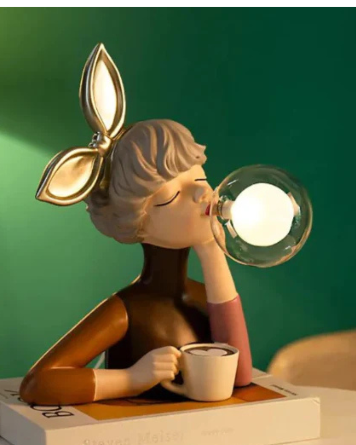 LumiSphère – Sculptural Table Lamp with Poetic Light Sphere for a Cozy Interior