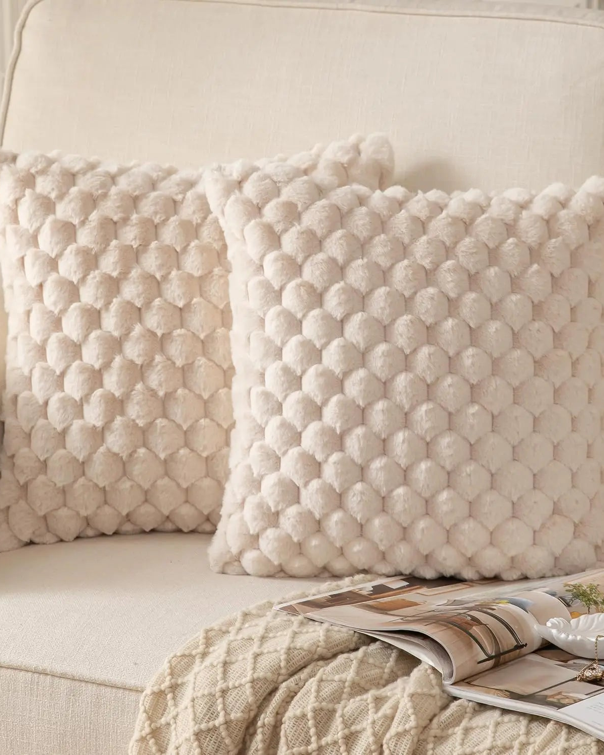 Embrace – Luxury Decorative Cushion with Lush Texture for a Refined Interior