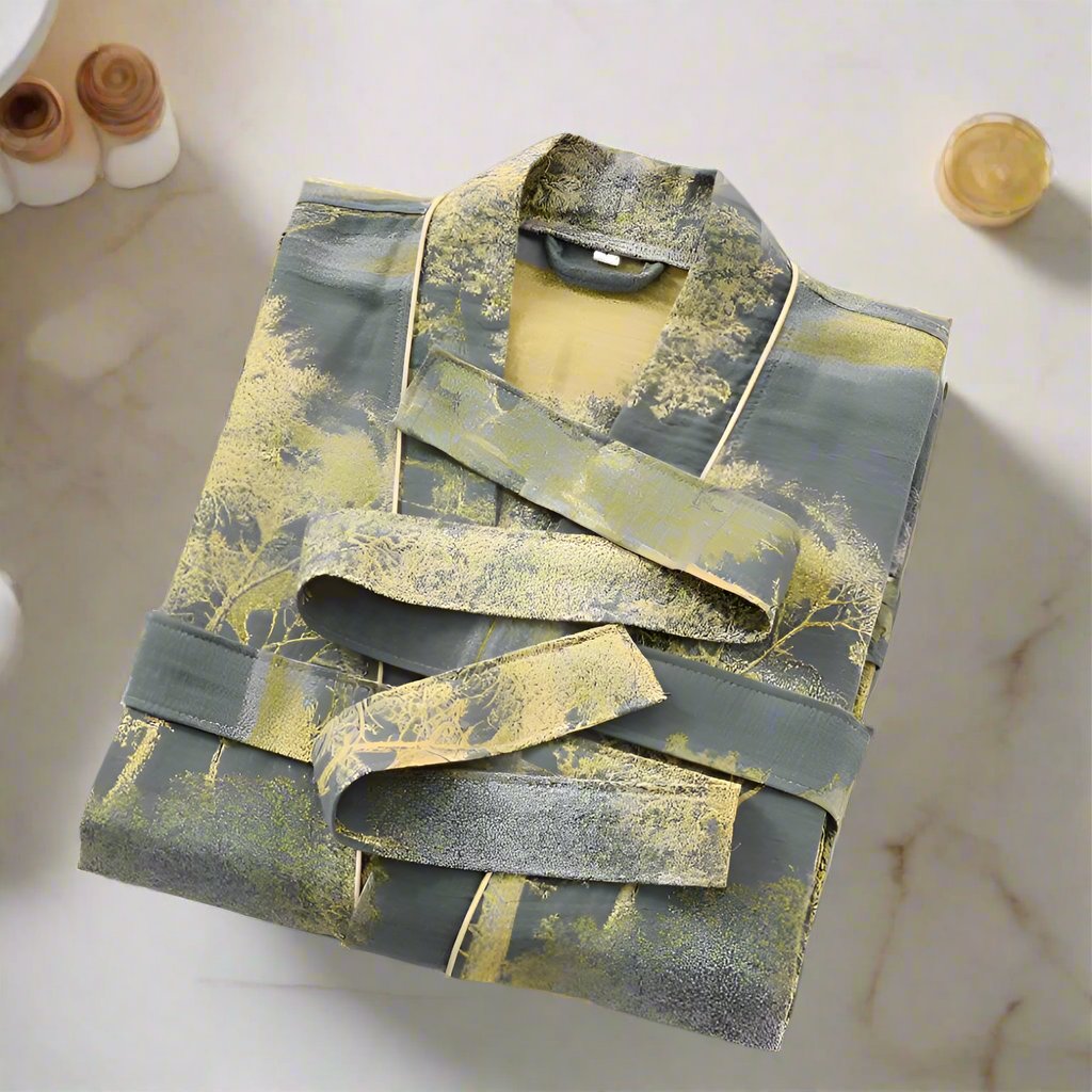 SereniLuxe – Refined Cotton Bathrobe with Timeless Elegant Touch