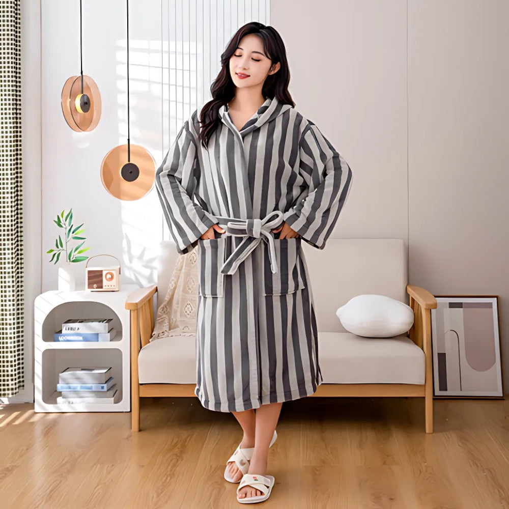 VeluLuxe – Silky Soft Bathrobe with Hotel-Worthy Allure for Ultimate Relaxation