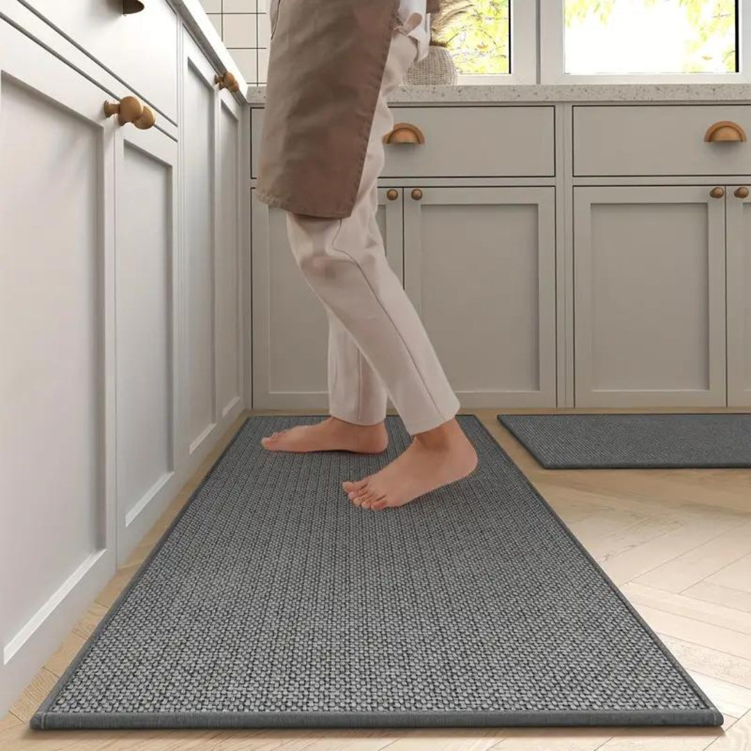 LumiMat Luxe Kitchen Mat Set – Stylish Comfort & Non-slip Design for a Timeless Kitchen