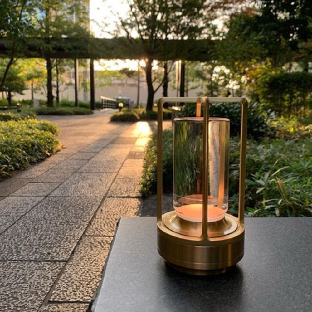 LumiNordic – Crystal Table Lamp with Dimmable LED and Rechargeable Battery