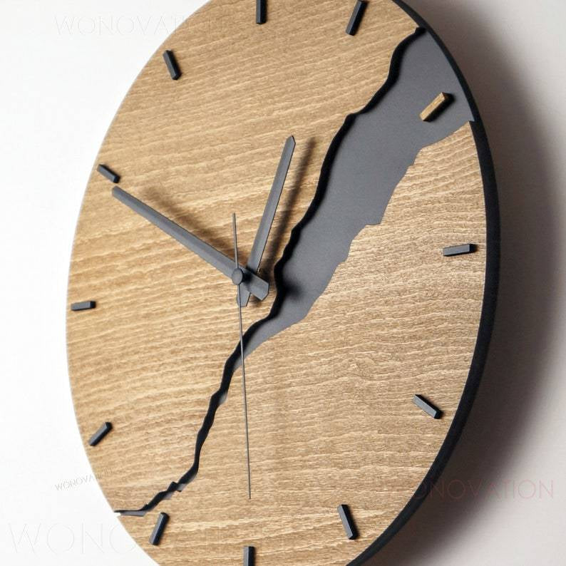 TimberTime – Elegant Wooden Wall Clock with Timeless Design
