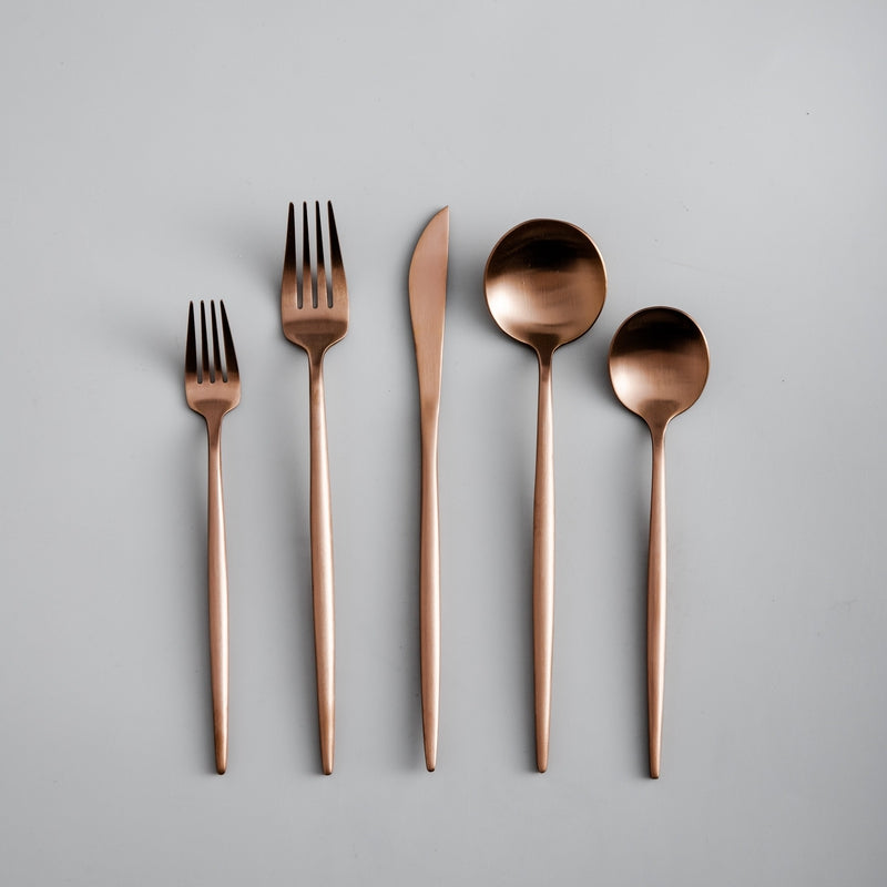 PureForma – Minimalist Cutlery Set of Stainless Steel with Matte Finished Design