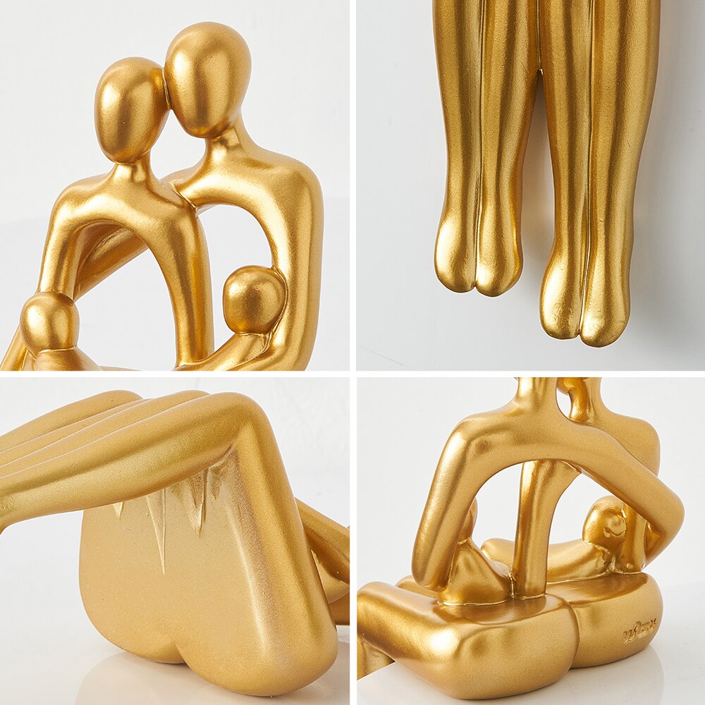 ArtisaLuxe – Elegant Abstract Artwork with Golden Details