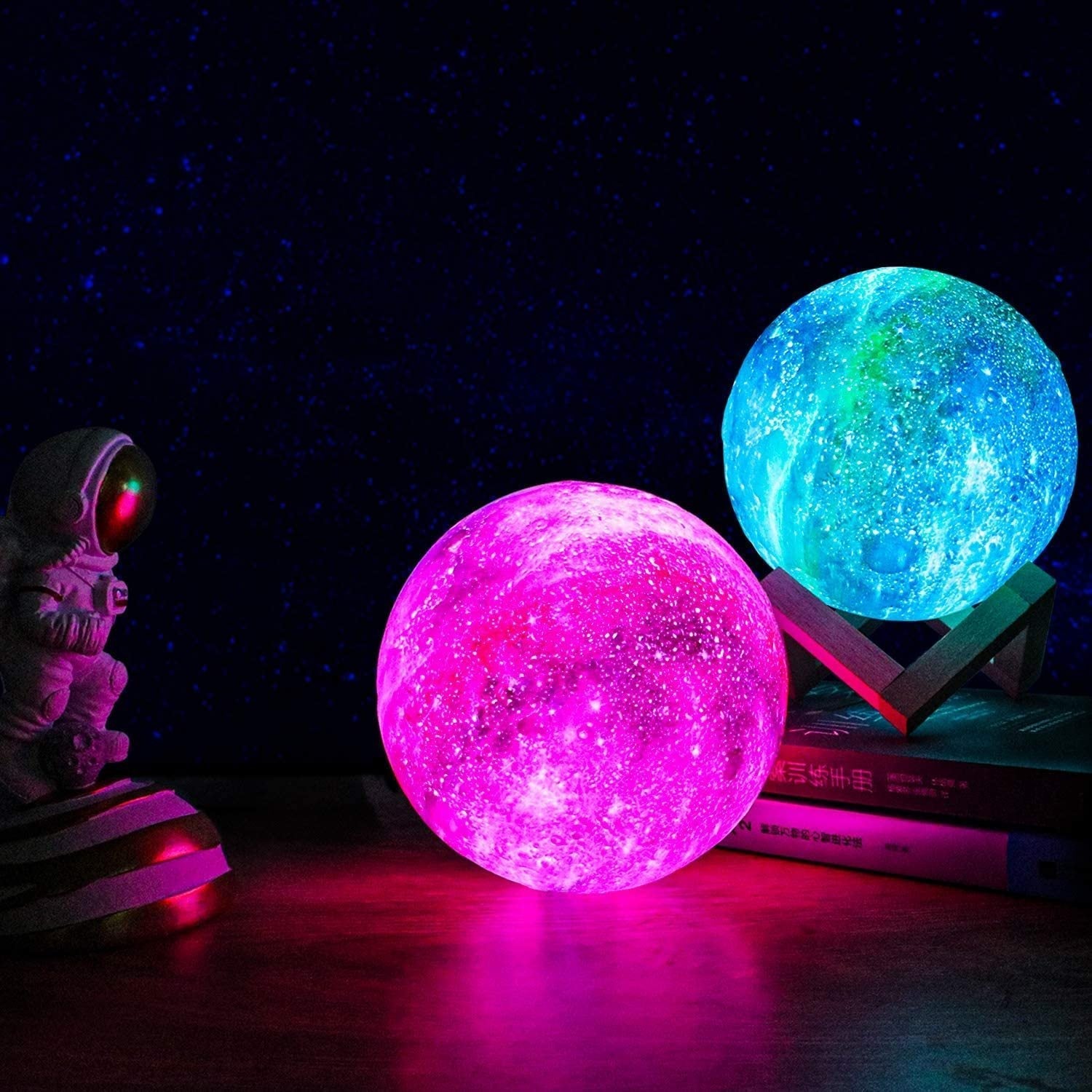 LunaGlow – Luxury Galaxy Table Lamp with Cosmic Elegance for Atmospheric Interiors