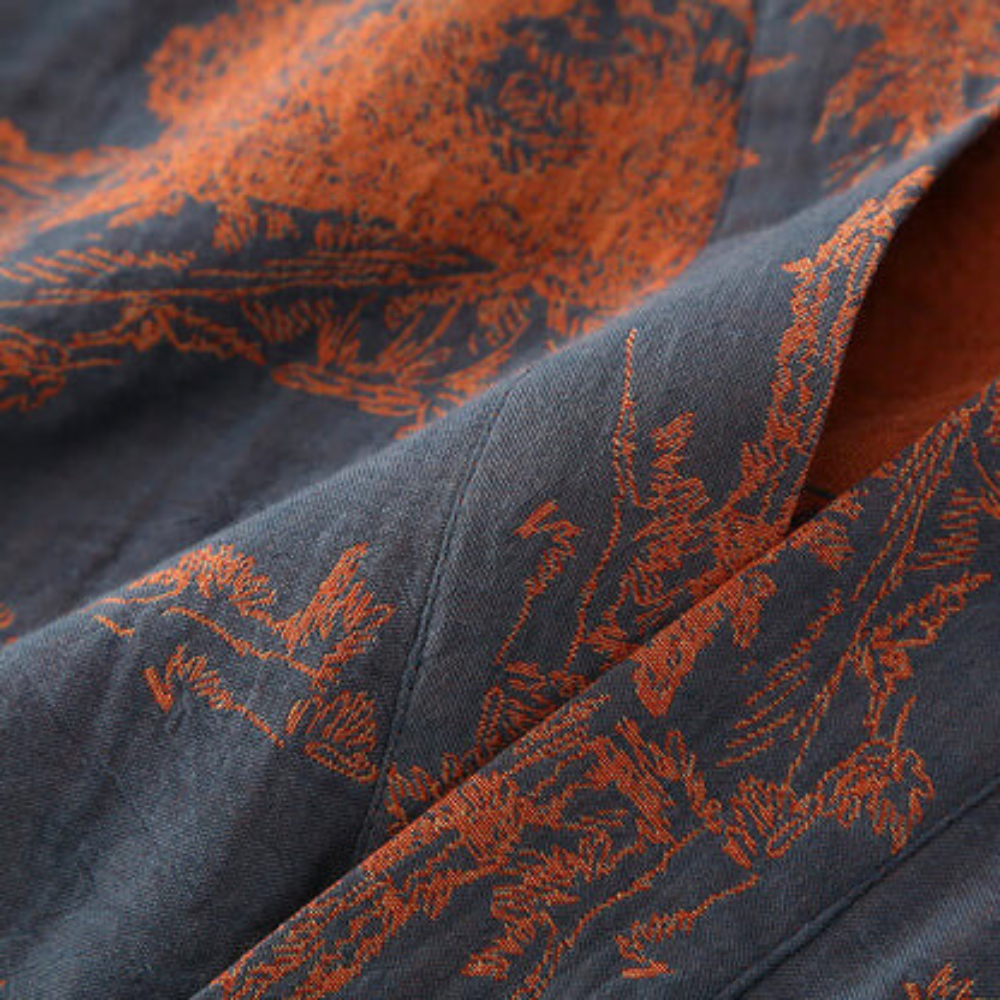 SilvaLoom – Natural & Elegant Kimono Bathrobe with Timeless Bohemian Design