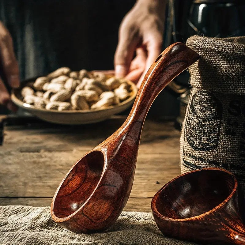 TimberScoop – Luxury Wooden Kitchen Scoop with Ergonomic Design for Versatile Use