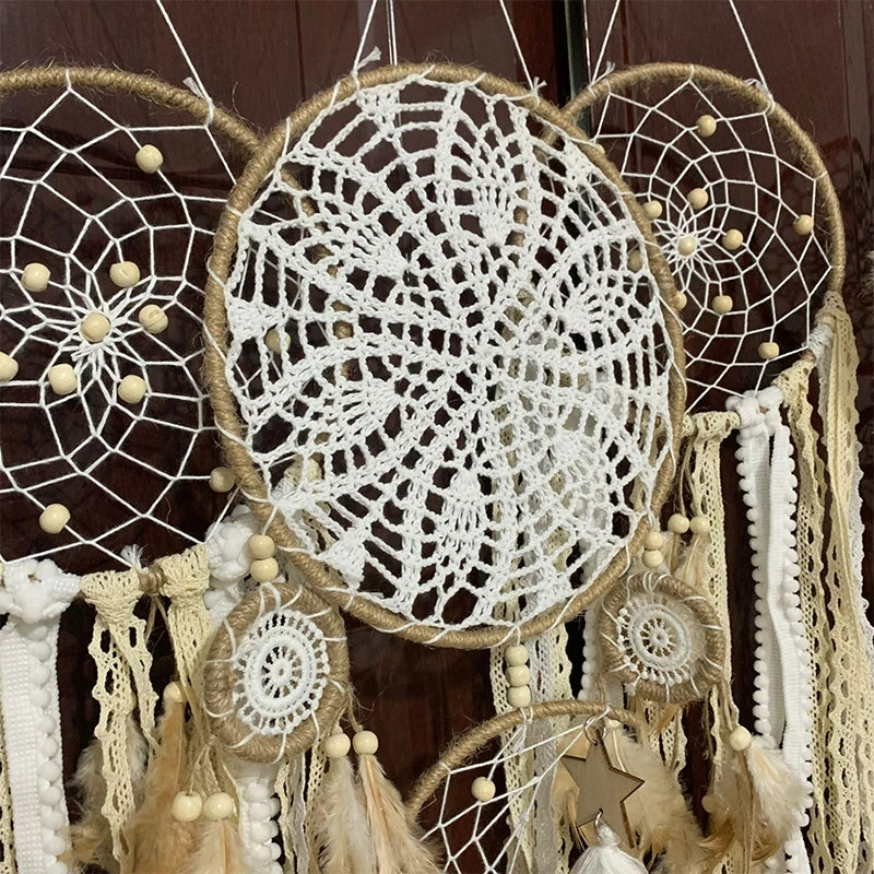 BohoAura – Handwoven Dreamcatcher Set with Heavenly Design