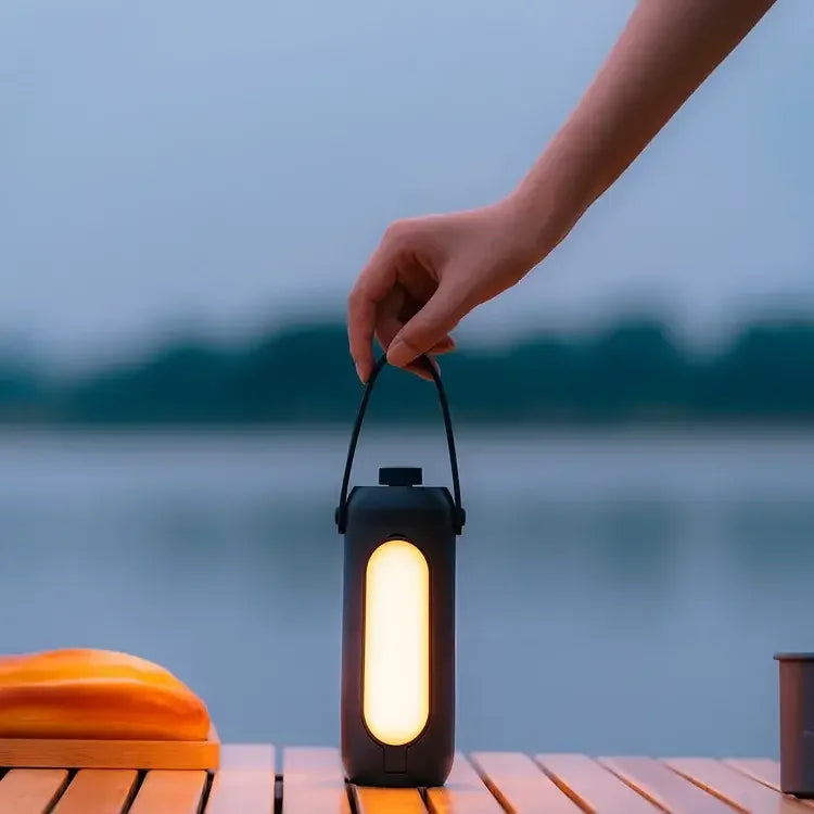 LumiTrail – Portable LED Camping Lamp with Sustainable Design