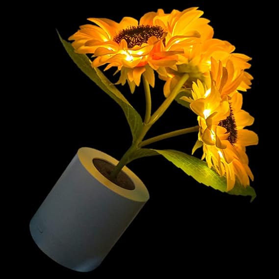 GlowFlora – Luxury LED Table Lamp in the Shape of a Sunny Sunflower