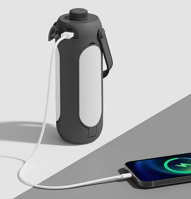 LumiTrail – Portable LED Camping Lamp with Sustainable Design