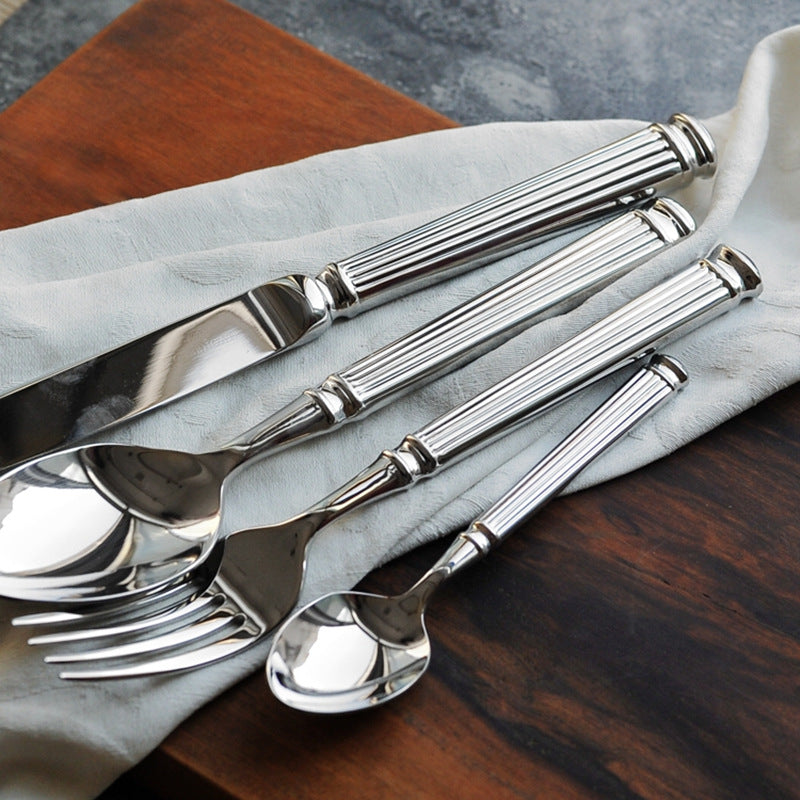 Emilia Roman – Luxe Cutlery Set of 18/10 Stainless Steel with Refined Finish