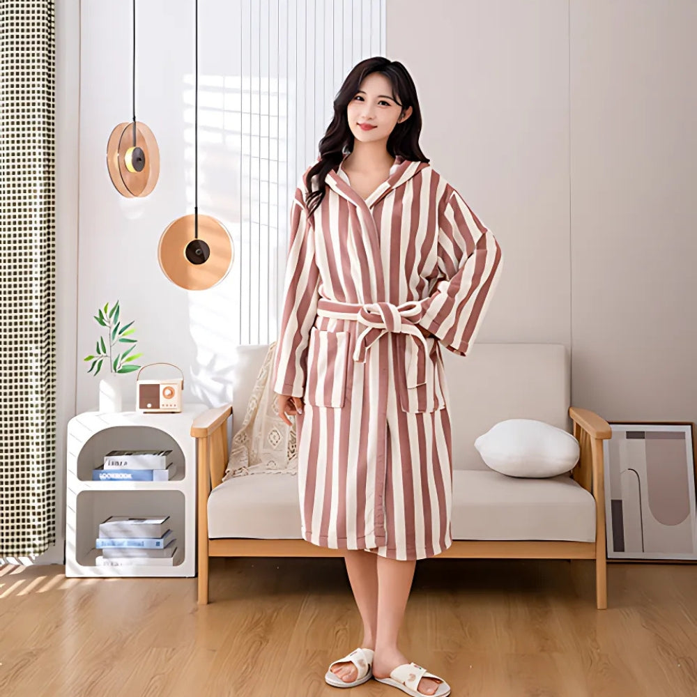 VeluLuxe – Silky Soft Bathrobe with Hotel-Worthy Allure for Ultimate Relaxation